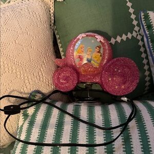 Pink Princess Carriage Light Lamp